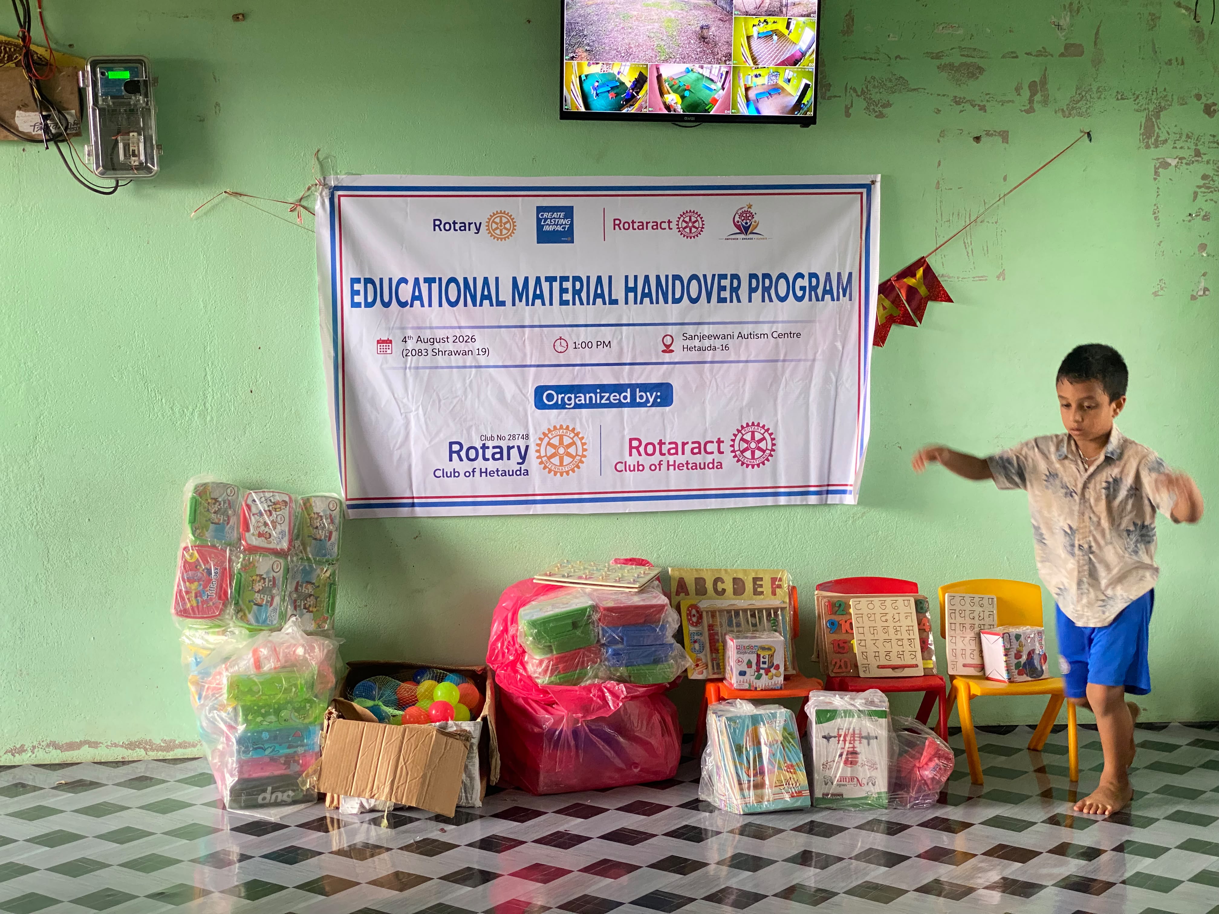 Educational Materials Handover Program at Autism Centre