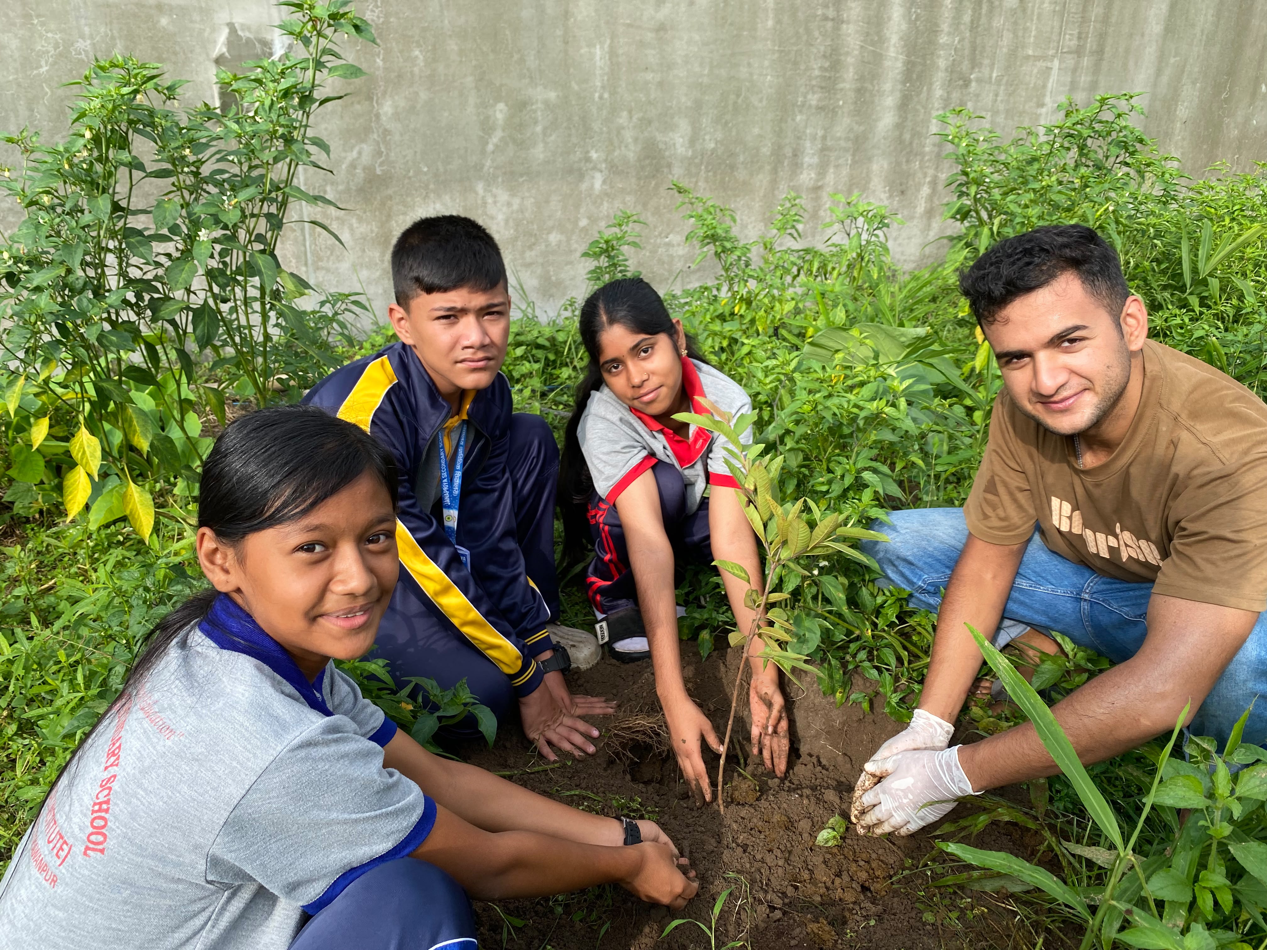 Tree Plantation at Janapriya Secondary School, Hetauda-16